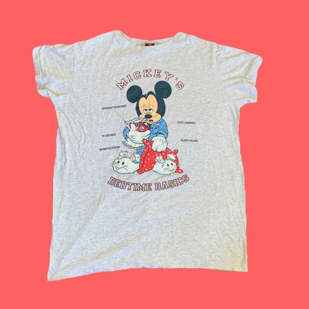 💤♥️Vintage Mickey Mouse Bedtime Tee♥️💤 Mickey Unlimited 90s Graphic